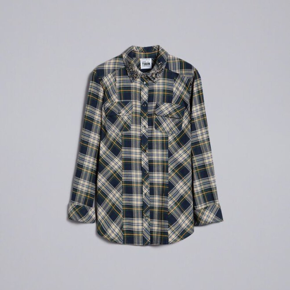 Twin-Set check flannel shirt